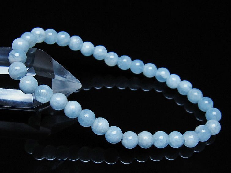 アクアマリン ブレスレット 6mm [t35-21142] 1枚目