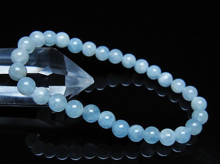 アクアマリン ブレスレット 6mm [t35-21143] 1枚目