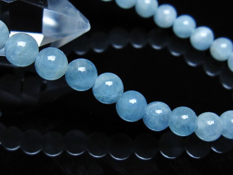 アクアマリン ブレスレット 6mm [t35-21143] 3枚目
