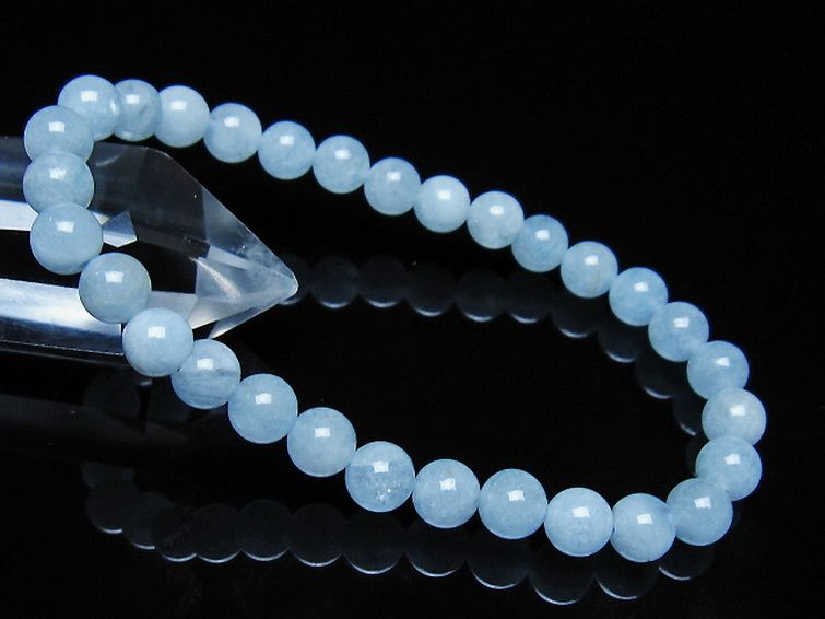 アクアマリン ブレスレット 6mm [t35-21146] 1枚目