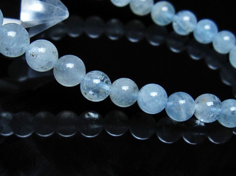 アクアマリン ブレスレット 6mm [t35-21149] 3枚目