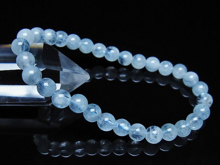 アクアマリン ブレスレット 6mm [t35-21150] 1枚目