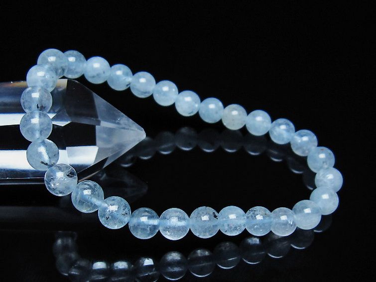 アクアマリン ブレスレット 6mm [t35-21151] 1枚目