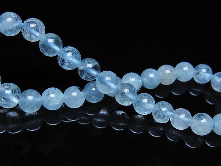 アクアマリン ブレスレット 6mm [t35-21151] 2枚目