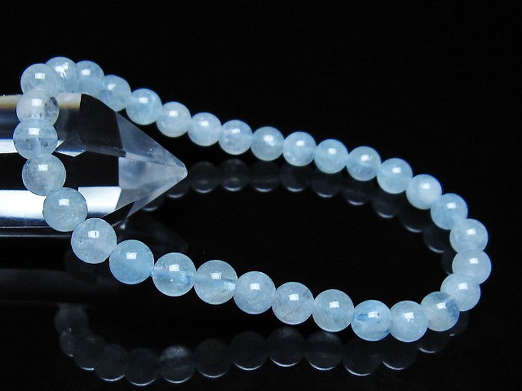 アクアマリン ブレスレット 6mm [t35-21153] 1枚目