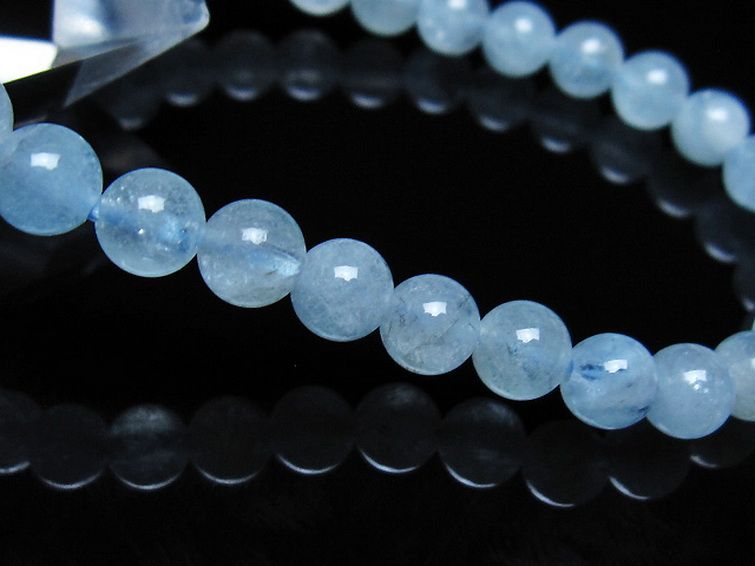 アクアマリン ブレスレット 6mm [t35-21153] 3枚目