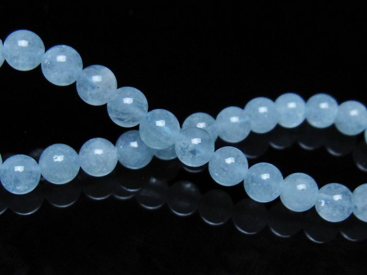 アクアマリン ブレスレット 6mm [t35-21154] 2枚目