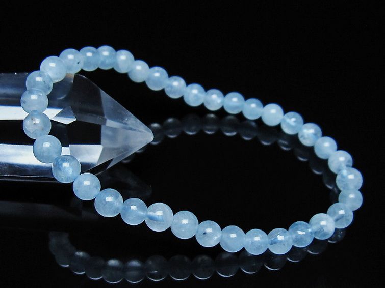 アクアマリン ブレスレット 5mm [t35-21157] 1枚目