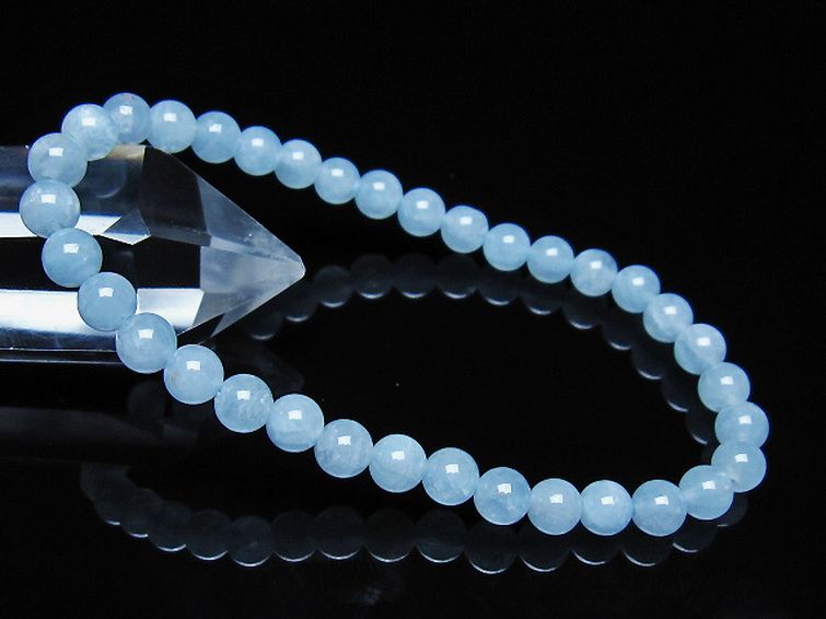 アクアマリン ブレスレット 5mm [t35-21159] 1枚目