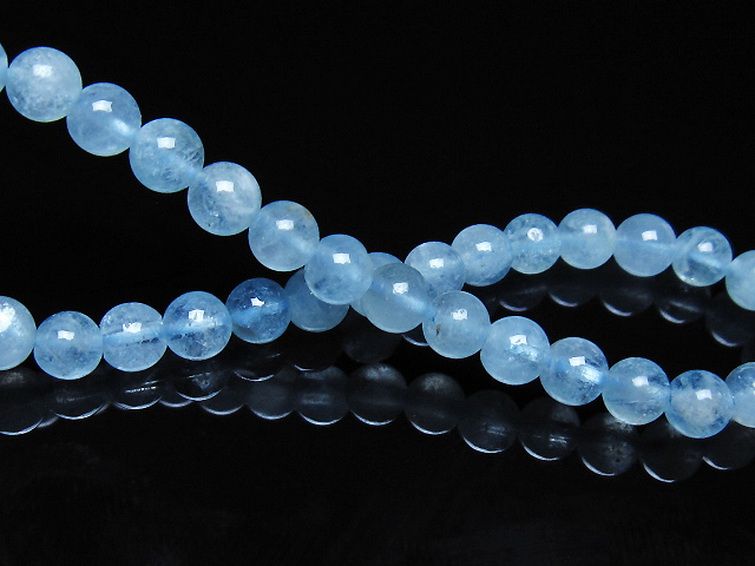 アクアマリン ブレスレット 5mm [t35-21162] 2枚目
