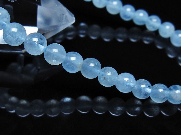 アクアマリン ブレスレット 5mm [t35-21162] 3枚目