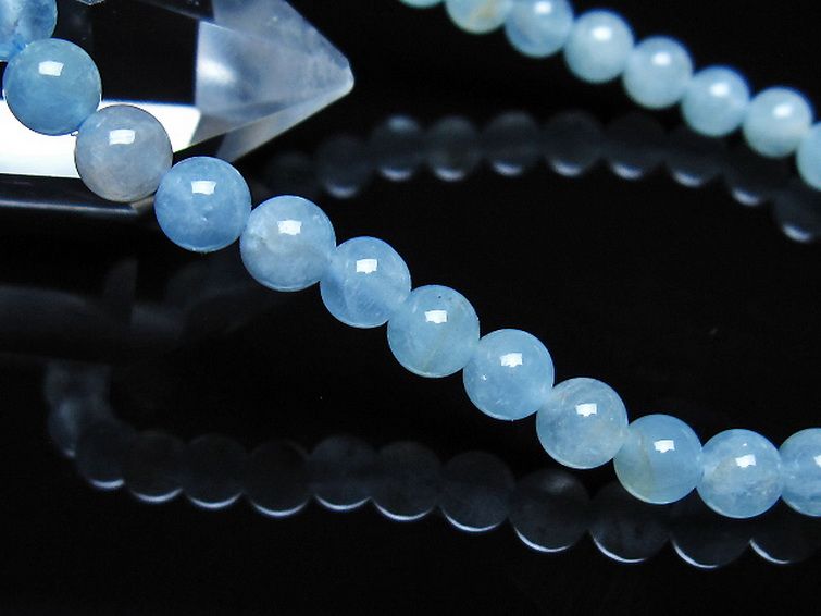 アクアマリン ブレスレット 5mm [t35-21165] 3枚目