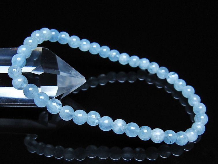 アクアマリン ブレスレット 5mm [t35-21168] 1枚目