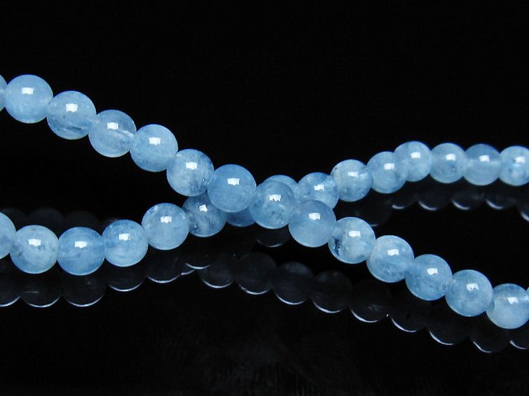 アクアマリン ブレスレット 5mm [t35-21168] 2枚目