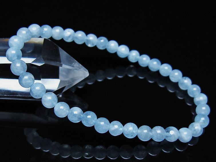 アクアマリン ブレスレット 5mm [t35-21169] 1枚目