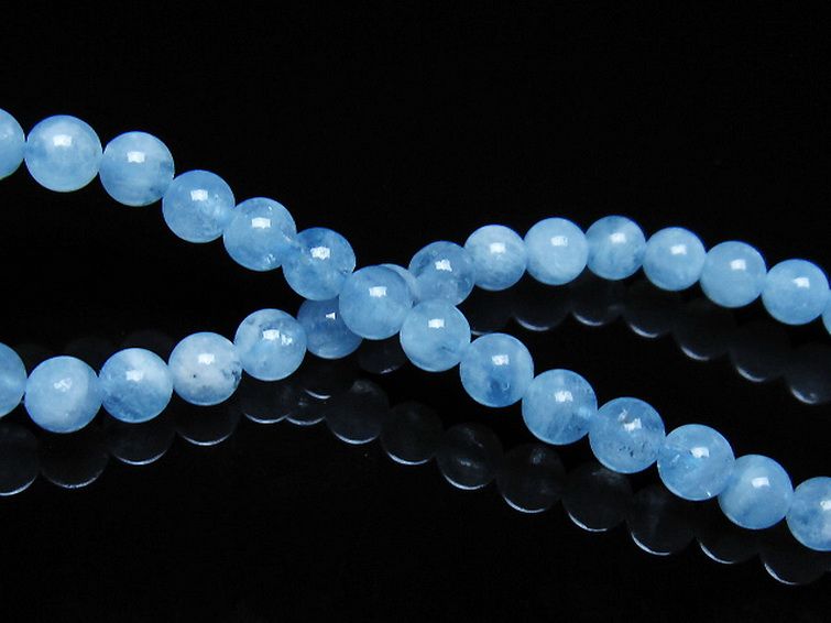 アクアマリン ブレスレット 5mm [t35-21169] 2枚目