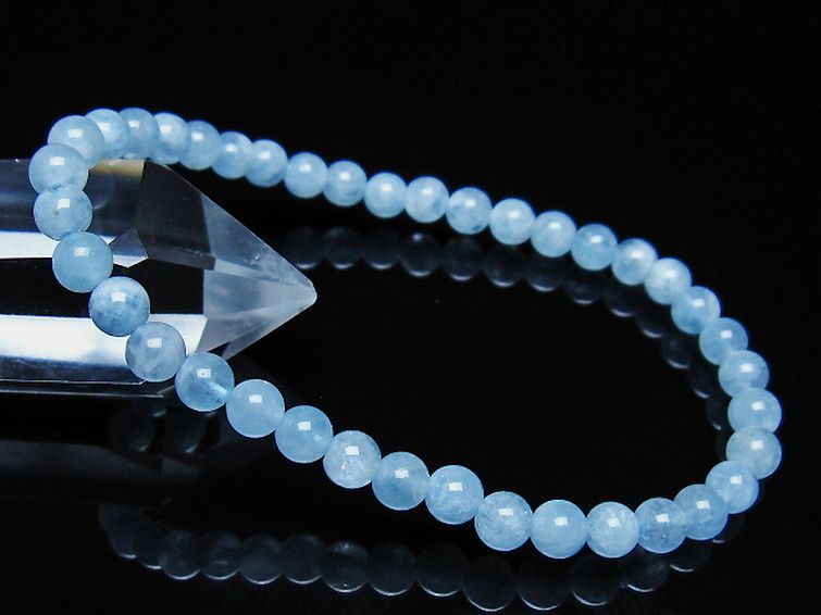アクアマリン ブレスレット 5mm [t35-21171] 1枚目