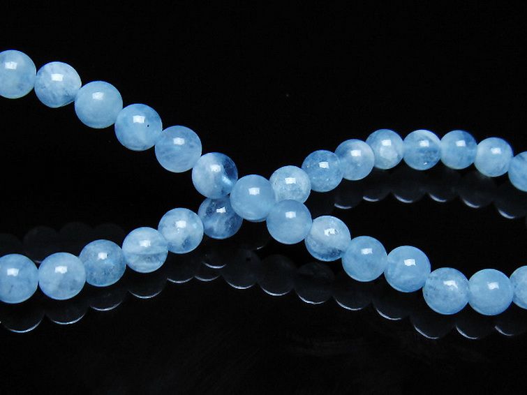 アクアマリン ブレスレット 5mm [t35-21171] 2枚目