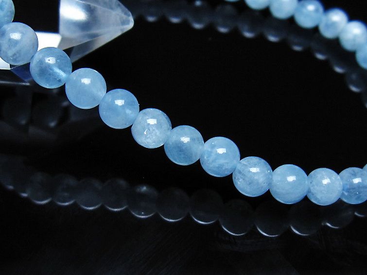 アクアマリン ブレスレット 5mm [t35-21171] 3枚目