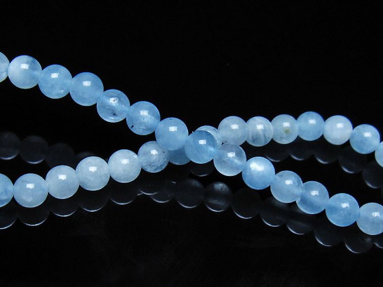 アクアマリン ブレスレット 5mm [t35-21172] 2枚目