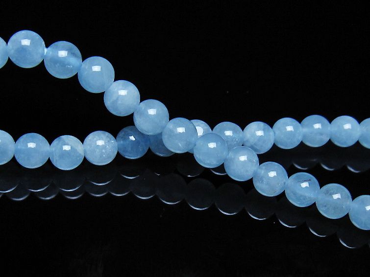 アクアマリン ブレスレット 5mm [t35-21174] 2枚目