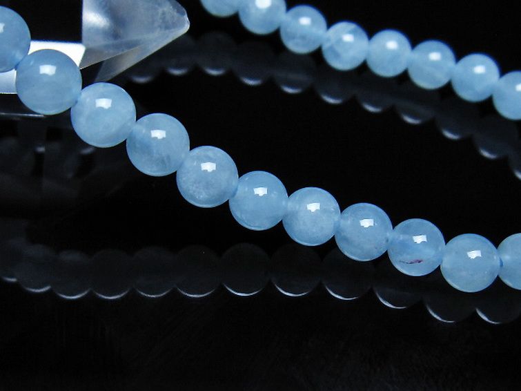アクアマリン ブレスレット 5mm [t35-21174] 3枚目