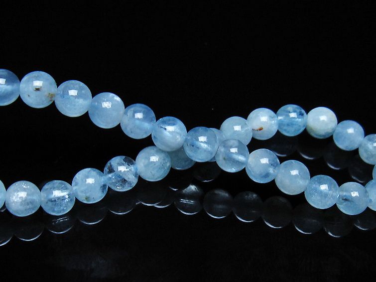 アクアマリン ブレスレット 6mm [t35-21176] 2枚目