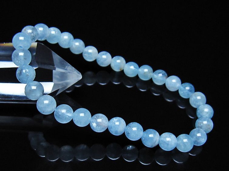 アクアマリン ブレスレット 6mm [t35-21178] 1枚目