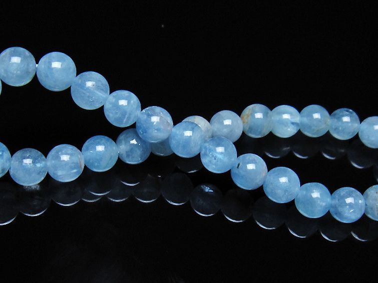 アクアマリン ブレスレット 6mm [t35-21178] 2枚目