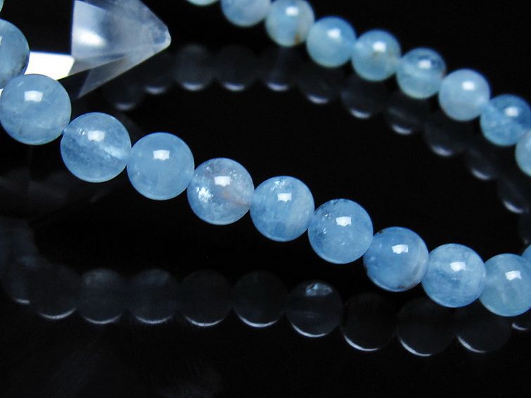 アクアマリン ブレスレット 6mm [t35-21178] 3枚目