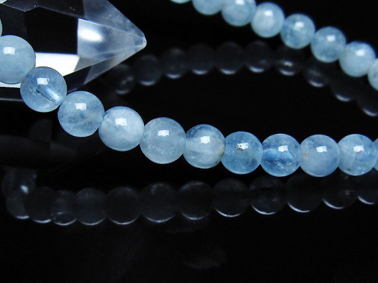 アクアマリン ブレスレット 6mm [t35-21179] 3枚目