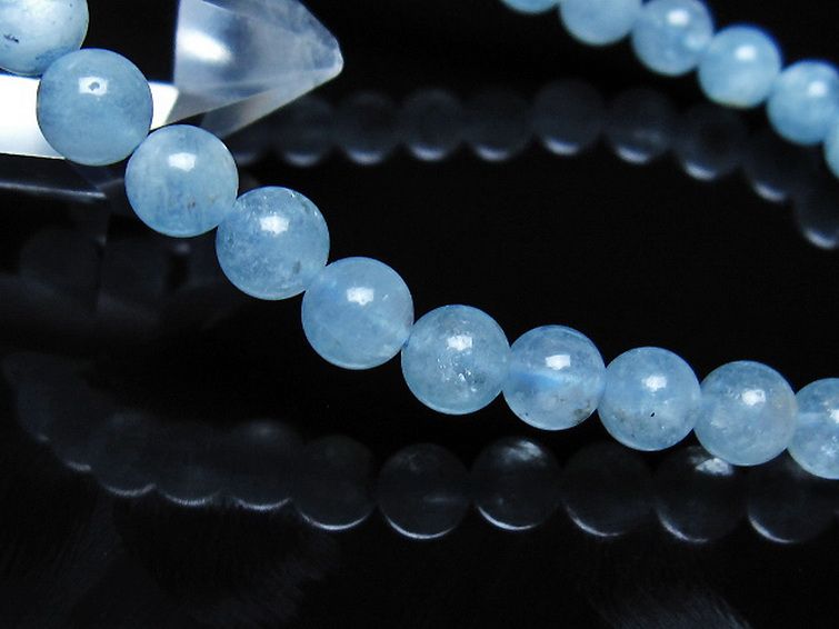 アクアマリン ブレスレット 6mm [t35-21180] 3枚目