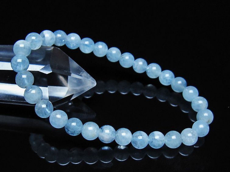アクアマリン ブレスレット 6mm [t35-21182] 1枚目