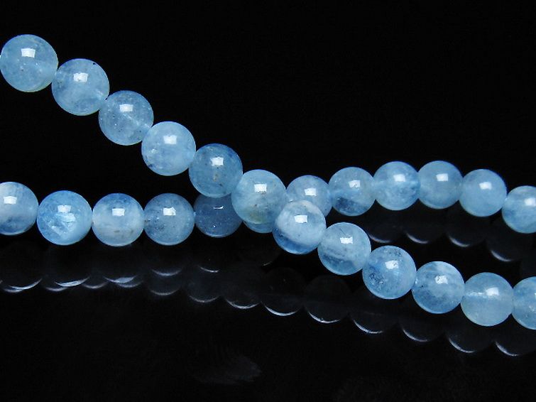 アクアマリン ブレスレット 6mm [t35-21182] 2枚目