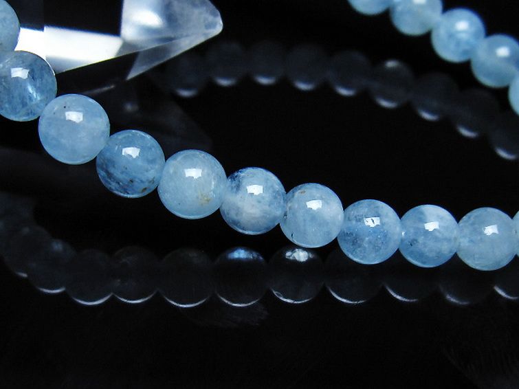 アクアマリン ブレスレット 6mm [t35-21182] 3枚目