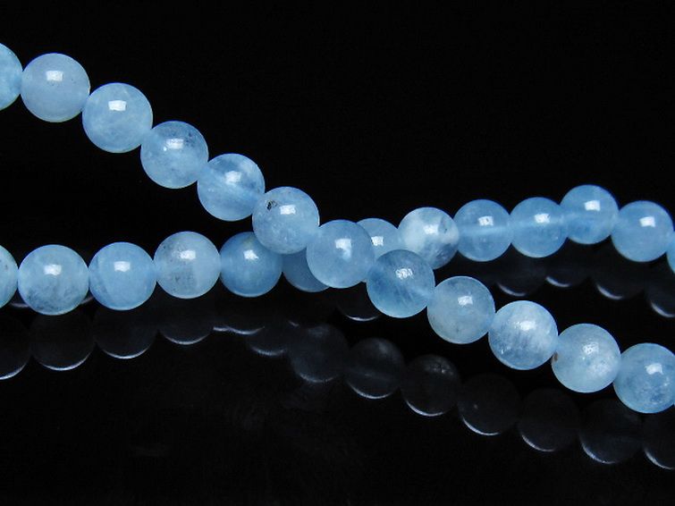 アクアマリン ブレスレット 6mm [t35-21183] 2枚目