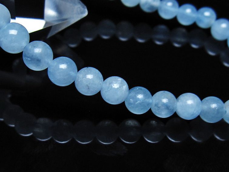 アクアマリン ブレスレット 6mm [t35-21183] 3枚目