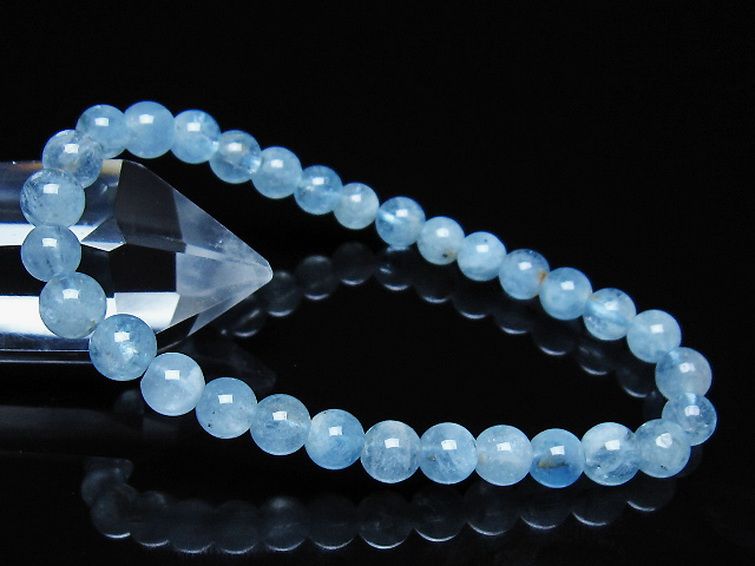 アクアマリン ブレスレット 6mm [t35-21186] 1枚目