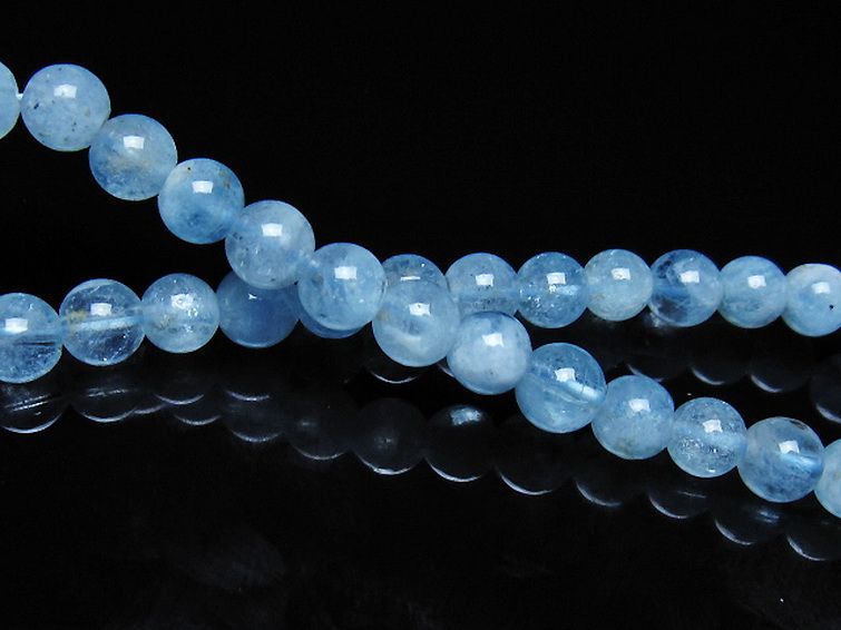 アクアマリン ブレスレット 6mm [t35-21186] 2枚目