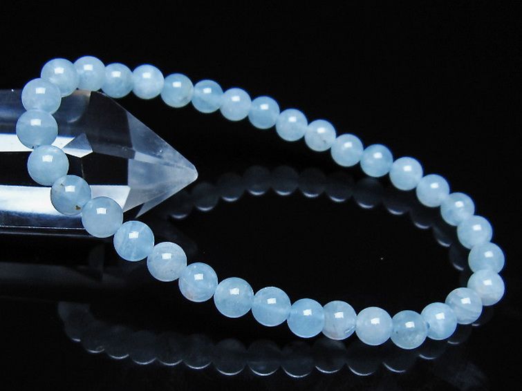 アクアマリン ブレスレット 5mm [t35-21187] 1枚目