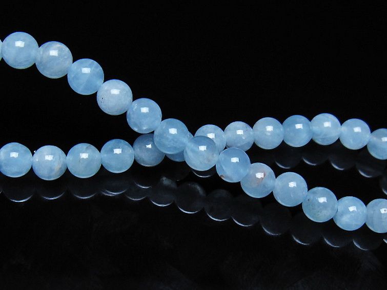 アクアマリン ブレスレット 5mm [t35-21187] 2枚目