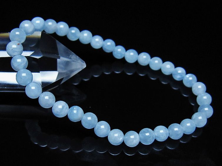 アクアマリン ブレスレット 5mm [t35-21191] 1枚目