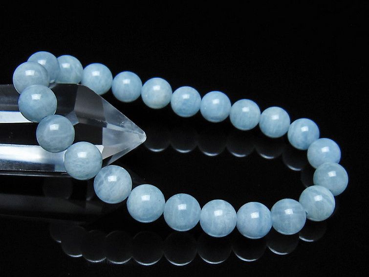 アクアマリン ブレスレット 8mm [t35-21281] 1枚目