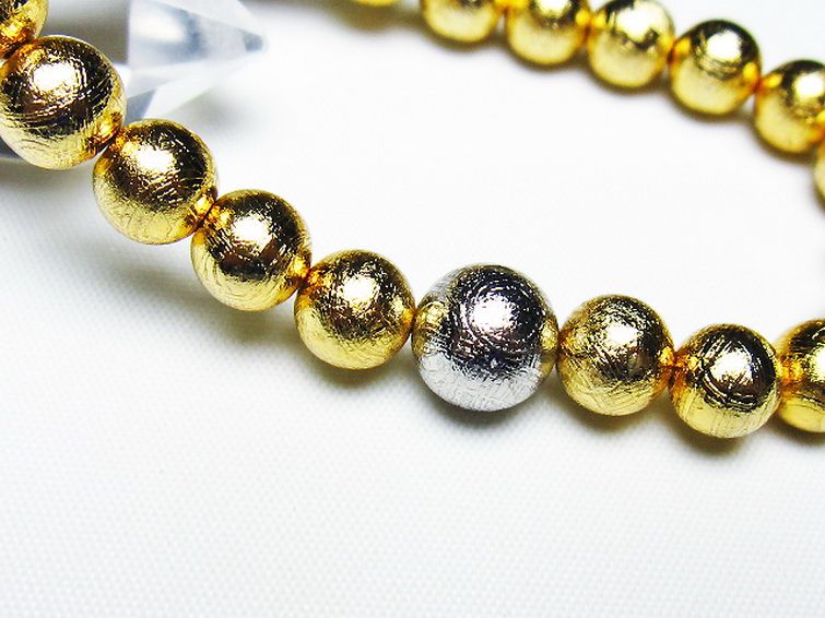 ゴールドギベオン メテオライト ブレスレット 8mm [T352-1662] 3枚目