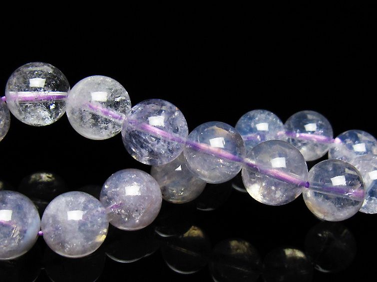 スコロライト（ラベンダークォーツ） ブレスレット 12mm [t352-1693] 2枚目