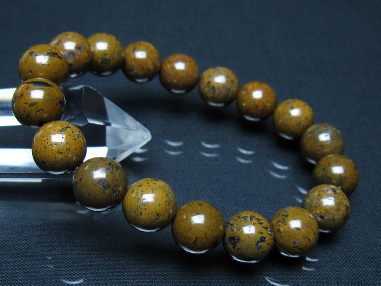 コンドライト「サハラNWA869隕石」 ブレスレット 11mm [t352-1751]