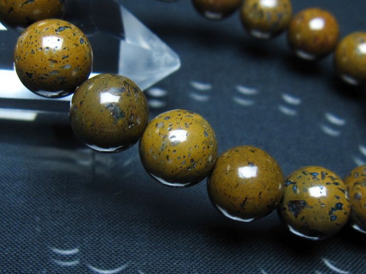 コンドライト「サハラNWA869隕石」 ブレスレット 11mm [t352-1751]