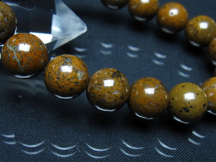 コンドライト「サハラNWA869隕石」 ブレスレット 12mm [t352-1753]