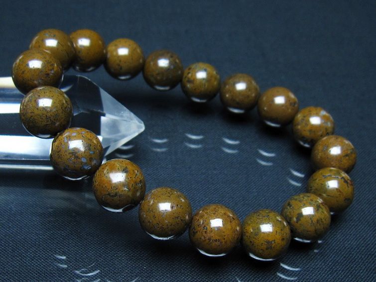 コンドライト「サハラNWA869隕石」 ブレスレット 12mm [t352-1754] 1枚目