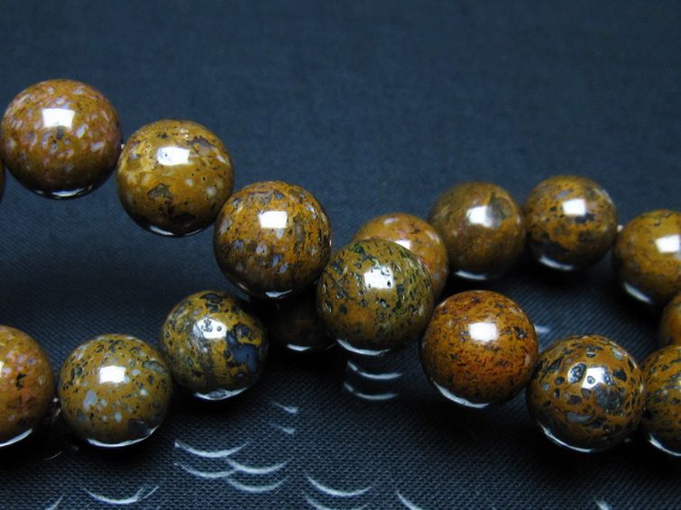 コンドライト「サハラNWA869隕石」 ブレスレット 11mm [t352-1755] 2枚目